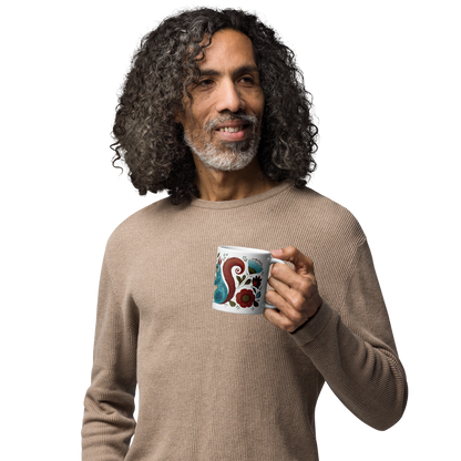 Tasse Montréal — Écureuils folk art