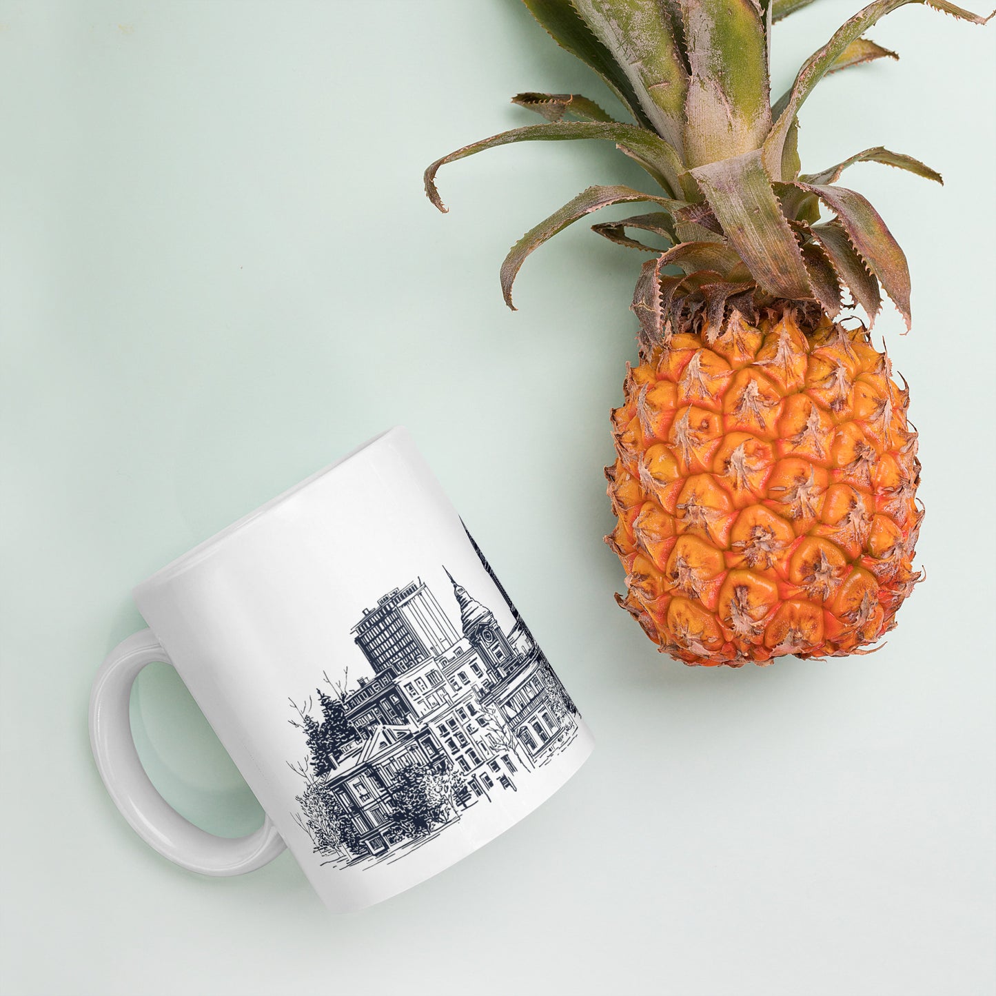 Tasse Marché Bonsecours · Skyline Vieux-Montréal · Souvenir MTL