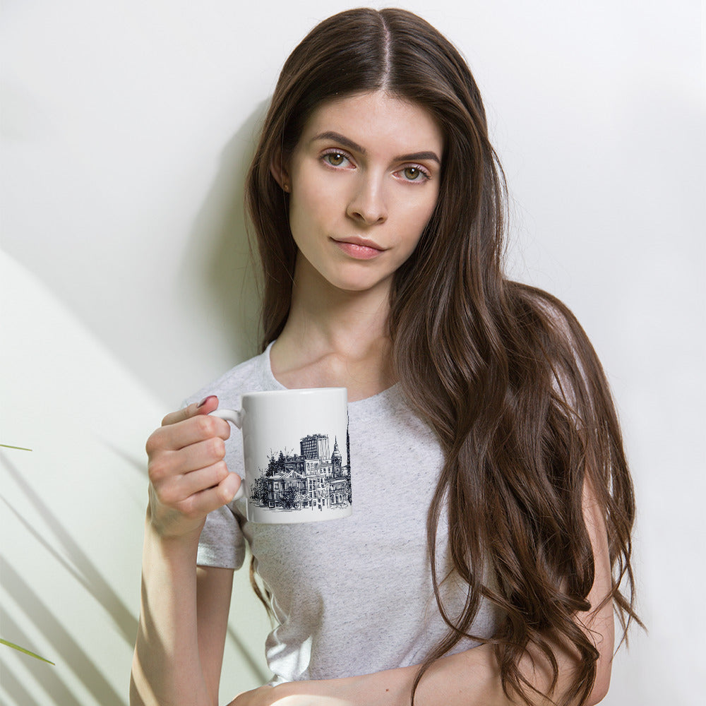 Tasse Marché Bonsecours · Skyline Vieux-Montréal · Souvenir MTL