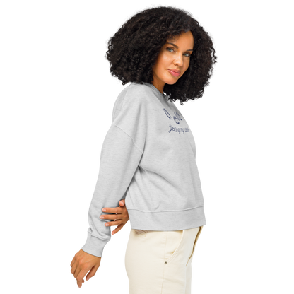 Pull en coton bio Flexing Mussels - Thème plage - rose zombie