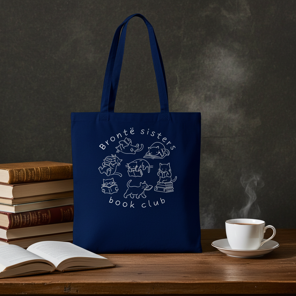 Sac tote en coton éthique - Club de lecture des soeurs Brontë